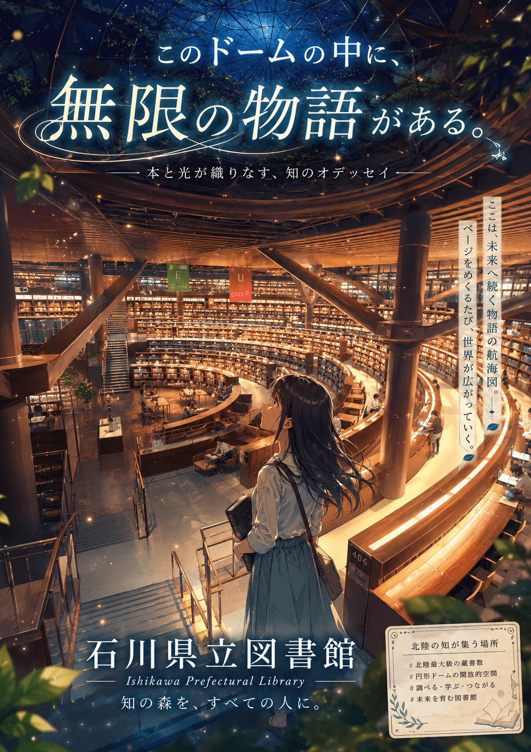 石川県立図書館の外観イメージ