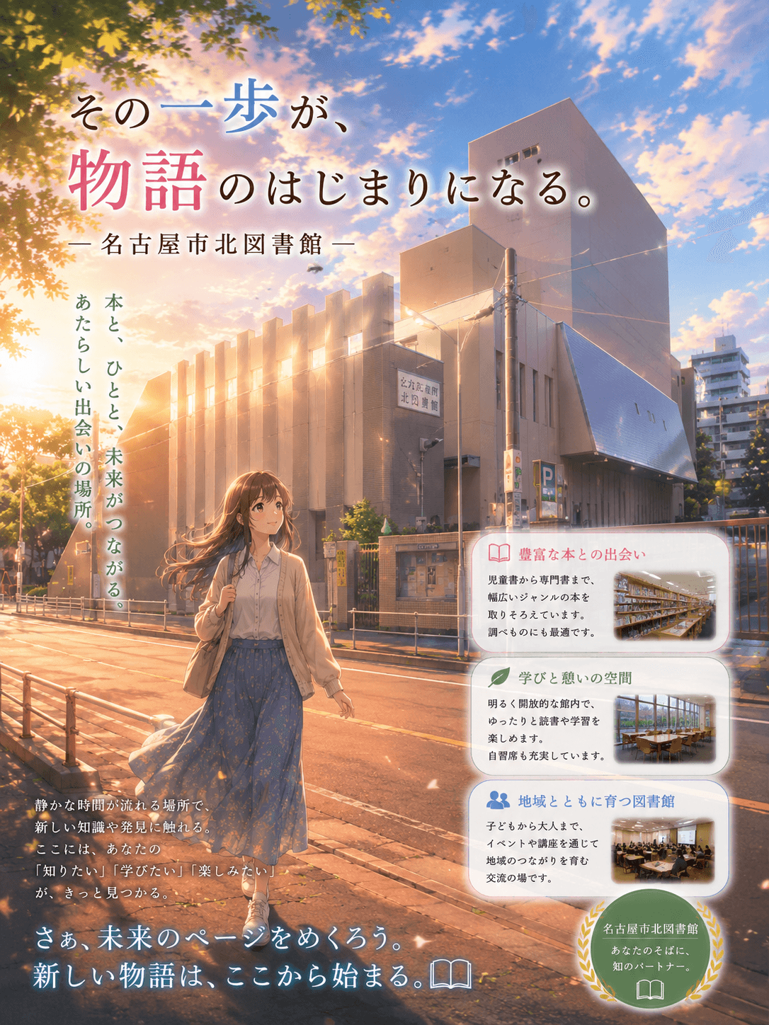 名古屋市北図書館のイメージ